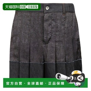 1h可退 香港直邮Sacai 女士 褶边短裤 2507721 blue蓝色 舒适时尚