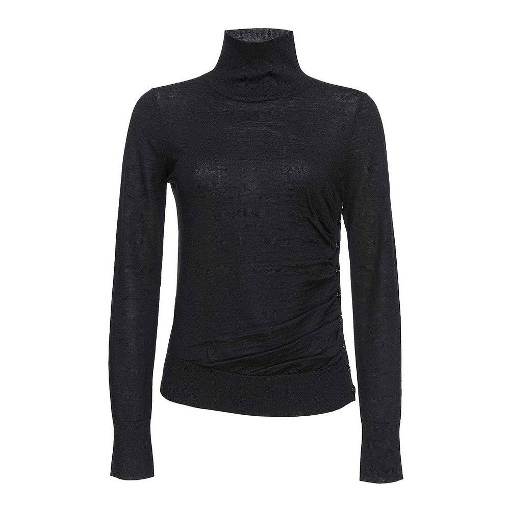 PINKO 女士针织毛衣 103932A189Z99-0 AW2024 黑色 Crewneck