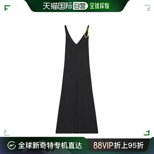 女士无袖 香港直邮潮奢 Lanvin 朗雯 A字中长连衣裙