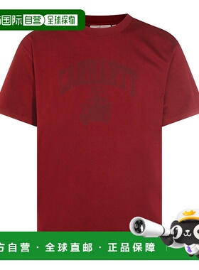 1h可退 香港直邮CARHARTT WIP 男士 红色棉质T恤 I03606433G60