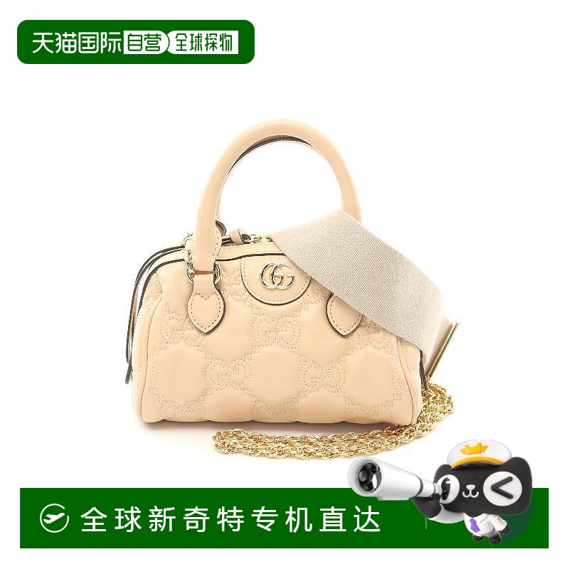 日本直邮中古Gucci古驰女包A级95新GG Matelasse链条牛皮斜挎包BR