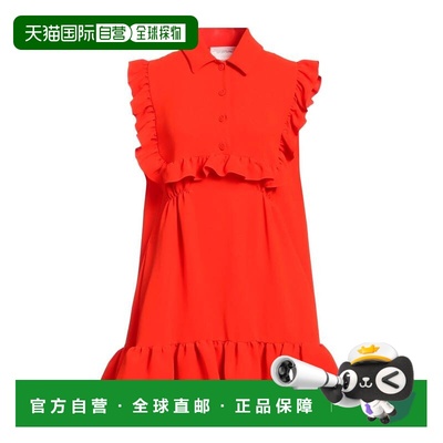 1h可退 香港直邮Sportmax 斯宝麦斯 女士 短款连衣裙 red红色 舒