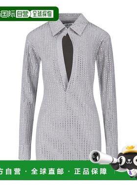 香港直邮The Attico 女士 Attico 綴飾長袖連身裙 251WCA00456JJJ