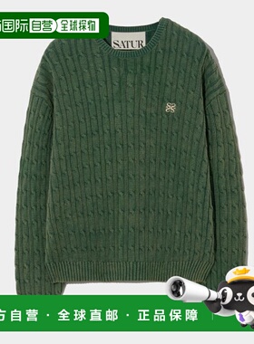 韩国直邮SATUR设计师款大气简约日常休闲个性毛衣SA23FWMK16GN