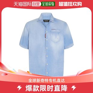 Dsquared2 男士 二次方 香港直邮潮奢 牛仔保龄球衬衫