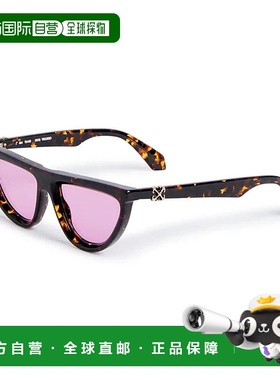 自营Off-White Sunglasses Geometric Full Rim, Black Frame And
