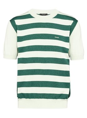 PRADA 男士针织毛衣 UMB54212S8F0ZBD SS2023 白色 圆领毛衣