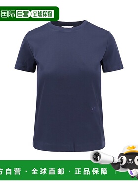 1h可退 香港直邮MaxMara 麦斯玛拉 女士 Nerina 標誌刺繡圓領 T