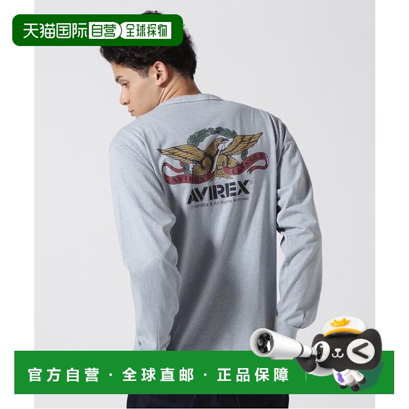 日本直邮AVIREX L/S Fade Wash Vintage Label 上衣 [AV1129EM025