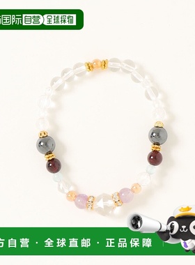 1h可退 日本直邮岩座 IWAKURA 女士赤铁矿手链 精致切割水晶搭配