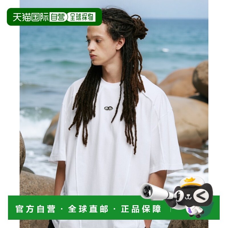 韩国直邮GOTTER GALLERY 公用T恤 24SSTP07WH SYMBOL EDGE-CUT T-