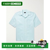 可拆卸领亚麻衬衫 1h可退 UFX30 男士 Oasi zegna 杰尼亚