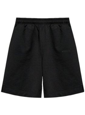 VETEMENTS 男士短裤 UA66SS610BBLACK CO 黑色 松紧腰短裤