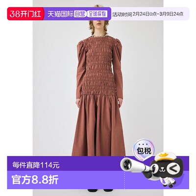 日本直邮MOUSSY SHIRRING GATHER 连衣裙 [MO1164EW031164]