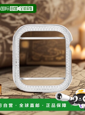 自营 MICHELE 女士 40 毫米不锈钢钻石表壳（适用于 Apple Watch-