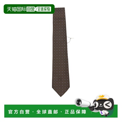 1h可退 香港直邮Canali 男士领带 HJ04703184 AW2026 棕色 尖头领
