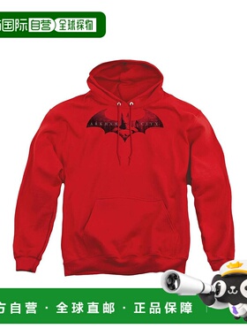 自营 gildan蝙蝠侠阿城成人套头连帽衫/连帽运动衫 - 红色 美国奥