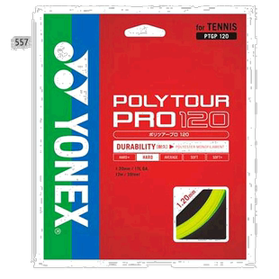 日本直邮YONEX 男女款Polytour Pro 120 网球装备肠线 YONEX PTGP