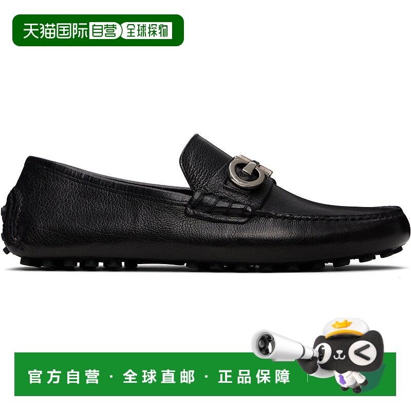 香港直邮Salvatore Ferragamo 菲拉格慕 男士 黑色 Gancini Ornam