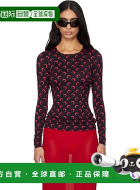 1h可退 香港直邮潮奢 Marine Serre 女士 黑色 Recycled Moon Jer