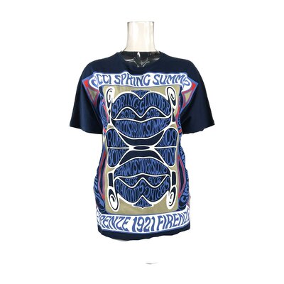 GUCCI 女士衬衫 381348X3C204623 AW2021 黑色 短袖T恤