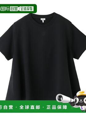 日本直邮LOEWE TRAPEZE TOP 圆领T恤黑色女士s540y22x71 1100 [20