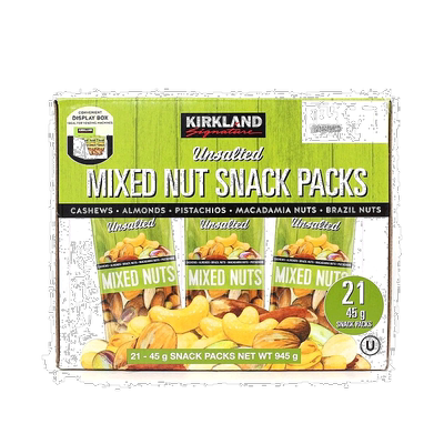 韩国直邮Kirkland柯克兰无盐综合坚果45g*42包全家营养干果零食