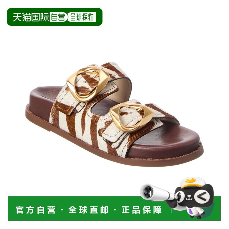 自营SCHUTZ Olga Shearling Sandal - Brown 女鞋美国直发奥莱