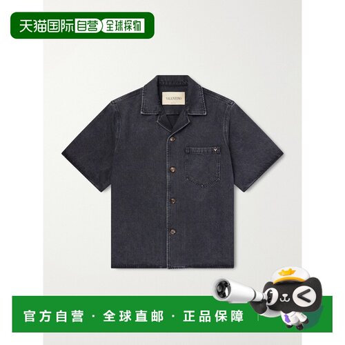 香港直邮valentino 华伦天奴 男士 VGold 牛仔布衬衫 9V3DBA20BKV