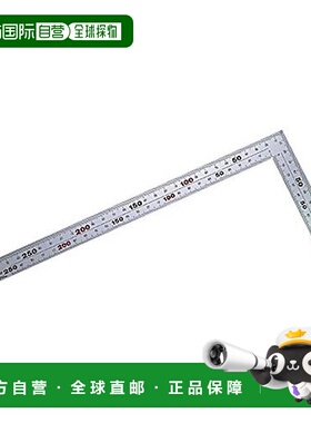 【日本直邮】シンワ直角尺曲尺L型精准刻度加厚宽幅银色30cm 1042