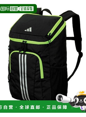 日本直邮 adidas 27L 足球用球包 运动背包 [ADP50BKY] 黑色/黄色