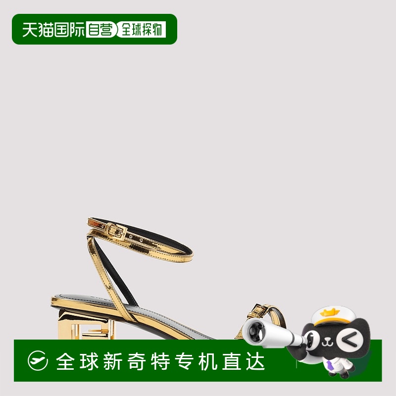香港直邮GIVENCHY 女士凉鞋 BE308ZE2BW715 SS2025 银色 方头高跟