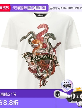 香港直邮Just Cavalli 短袖T恤 78OAHT10CJ500004
