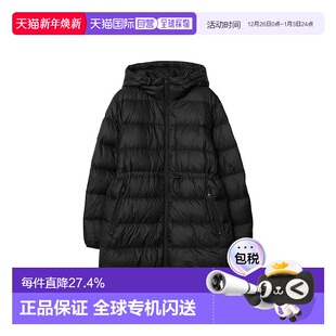 连帽羽绒服 欧洲直邮Burberry博柏利女士锦纶拉链中长款 自营