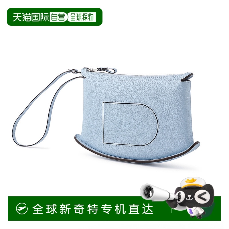 日本直邮DELVAUX 德尔沃 2WAY 手提包 手拿包 蓝色 女士包袋 aa06