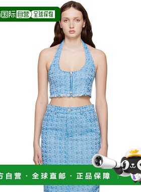 1h可退 香港直邮潮奢 Staud 女士 蓝色 Becca 上装 3013638PAC