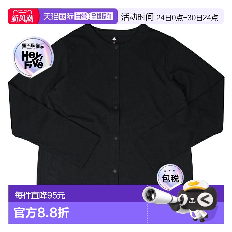 日本直邮Mont-bell 服装 女士开衫 XS 黑色 Wickron 开衫 女士 RX