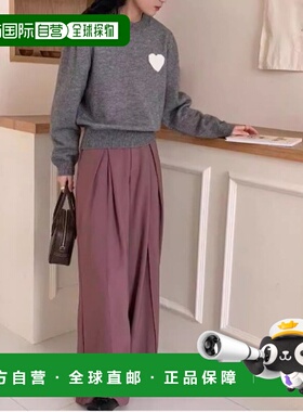 1h可退 日本直邮WEGO 女士爱心图案短款针织上衣 DF25SP12L0008