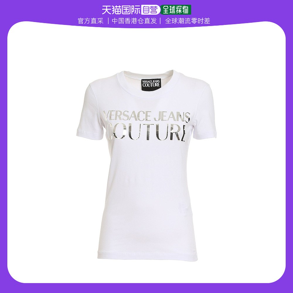 香港直邮Versace Jeans Couture女士T恤 72HAHG01CJ02GS03