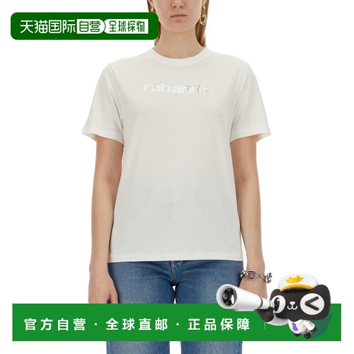 欧洲直邮RABANNE 女士T恤 24PJTE145CO0481P112 SS2024 白色