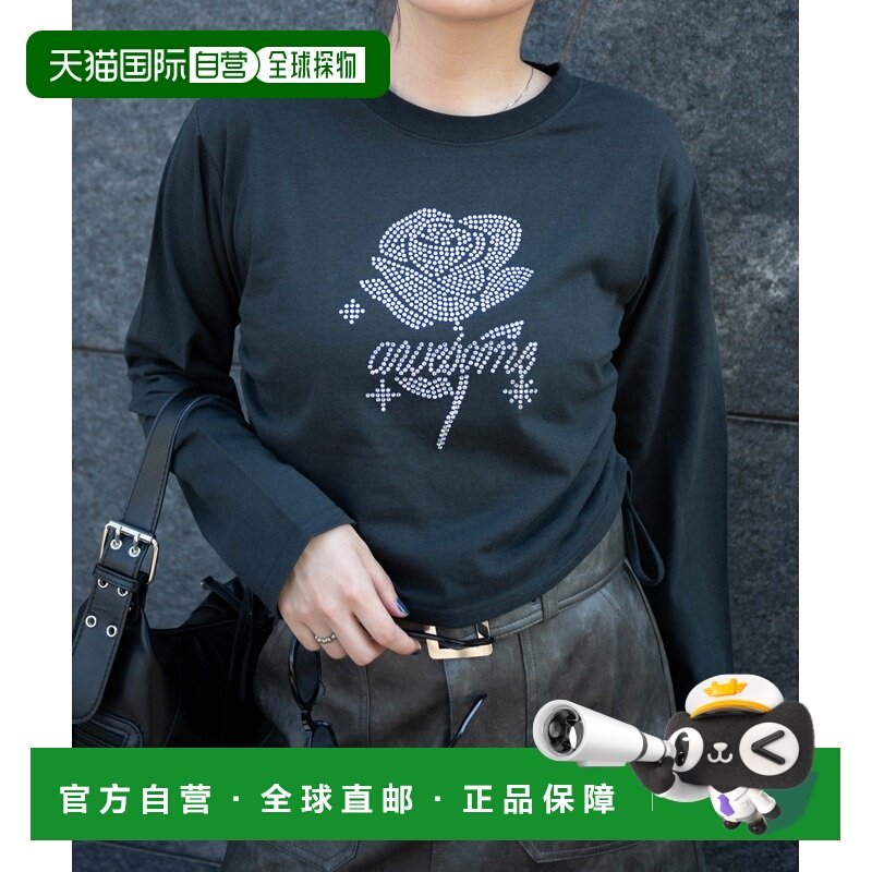 1h可退 日本直邮WEGO 女士秋冬新款亮片侧绑带长袖T恤 WE24AU08L0,女装/女士精品,T恤,淘宝优惠券,粉丝福利购,淘宝优惠卷