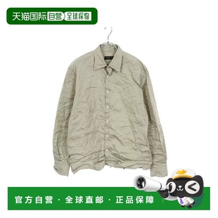 日本直邮中古Prada普拉达男B级9新tops上衣棉上衣绿色