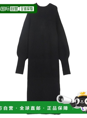 日本直邮KOBE LETTUCE 指压长款袖口罗纹针织连衣裙 [E3397] 连衣