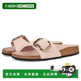 1h可退 香港直邮birkenstock 勃肯 女士 Madrid Big 搭扣高筒光面