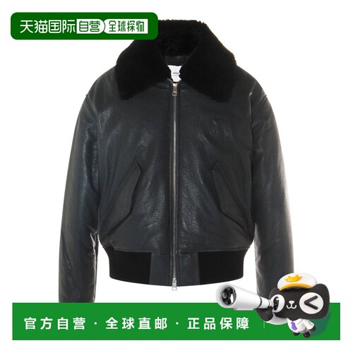1h可退 欧洲直邮Ami Paris 男士皮衣 HJK857LH0044020 SS2026 黑