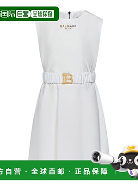 1h可退 香港直邮BALMAIN 女童连衣裙 BU1C12K0172101OR SS2024 白