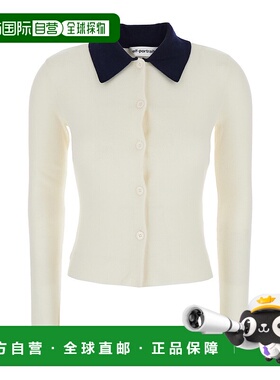 1h可退 香港直邮Self-Portrait 女士 白色短款对比色领净色襟闭扣