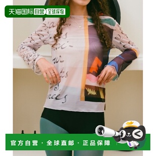 1h可退 日本直邮sahara 女士 透感马蒂斯艺术印花T恤 01TP1732601