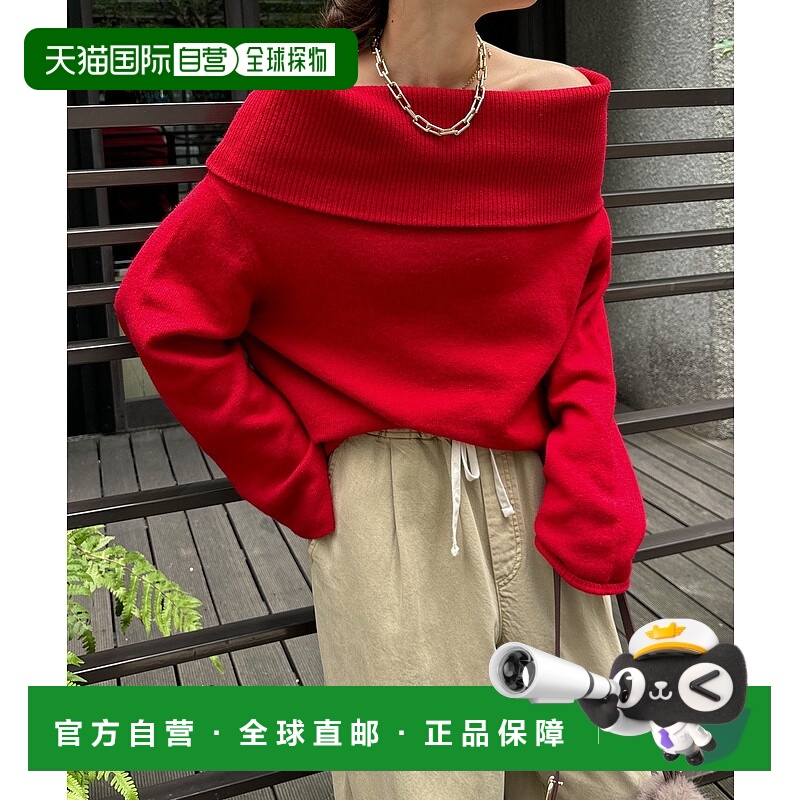 1h可退 日本直邮DouDou 女装 宽松半高领针织衫 五色可选 DDZ1052