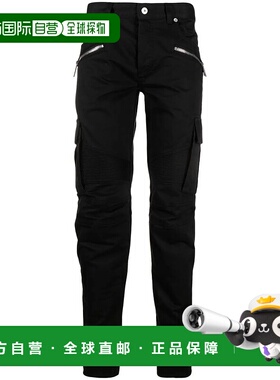 香港直邮BALMAIN 男士休闲裤 BH1MH016CD960PA AW2025 黑色